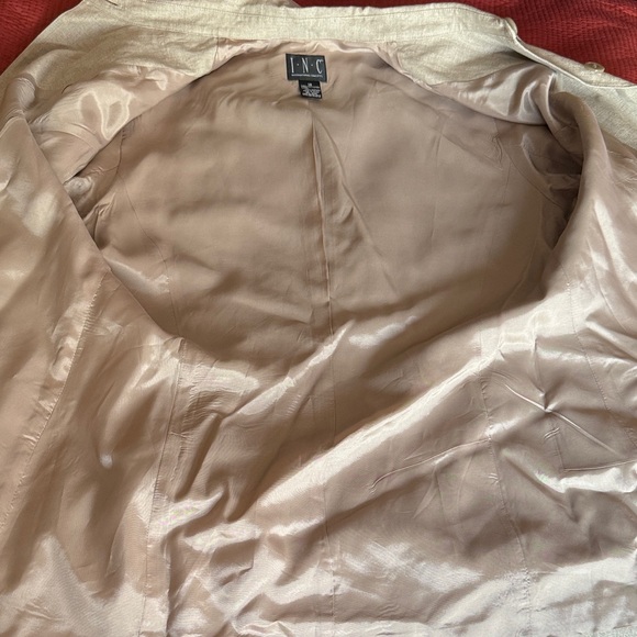 INC International Concepts Linen Blazer - Picture 4 of 5